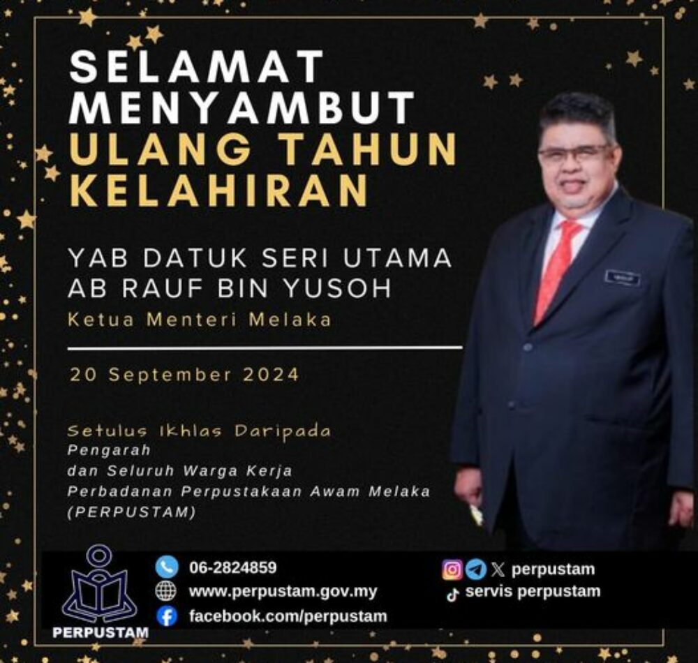 Selamat Menyambut Ulang Tahun Kelahiran kepada YAB Datuk Seri Utama Ab Rauf bin Yusoh