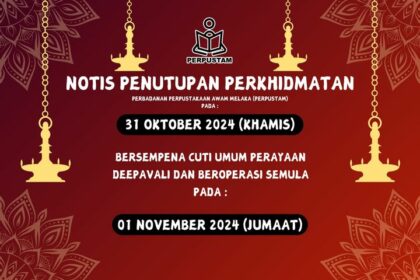 NOTIS PENUTUPAN PERKHIDMATAN PERPUSTAKAAN