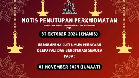 NOTIS PENUTUPAN PERKHIDMATAN PERPUSTAKAAN