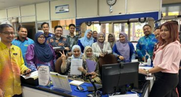 Sesi latihan mengenai tatacara penggunaan u-Pustaka