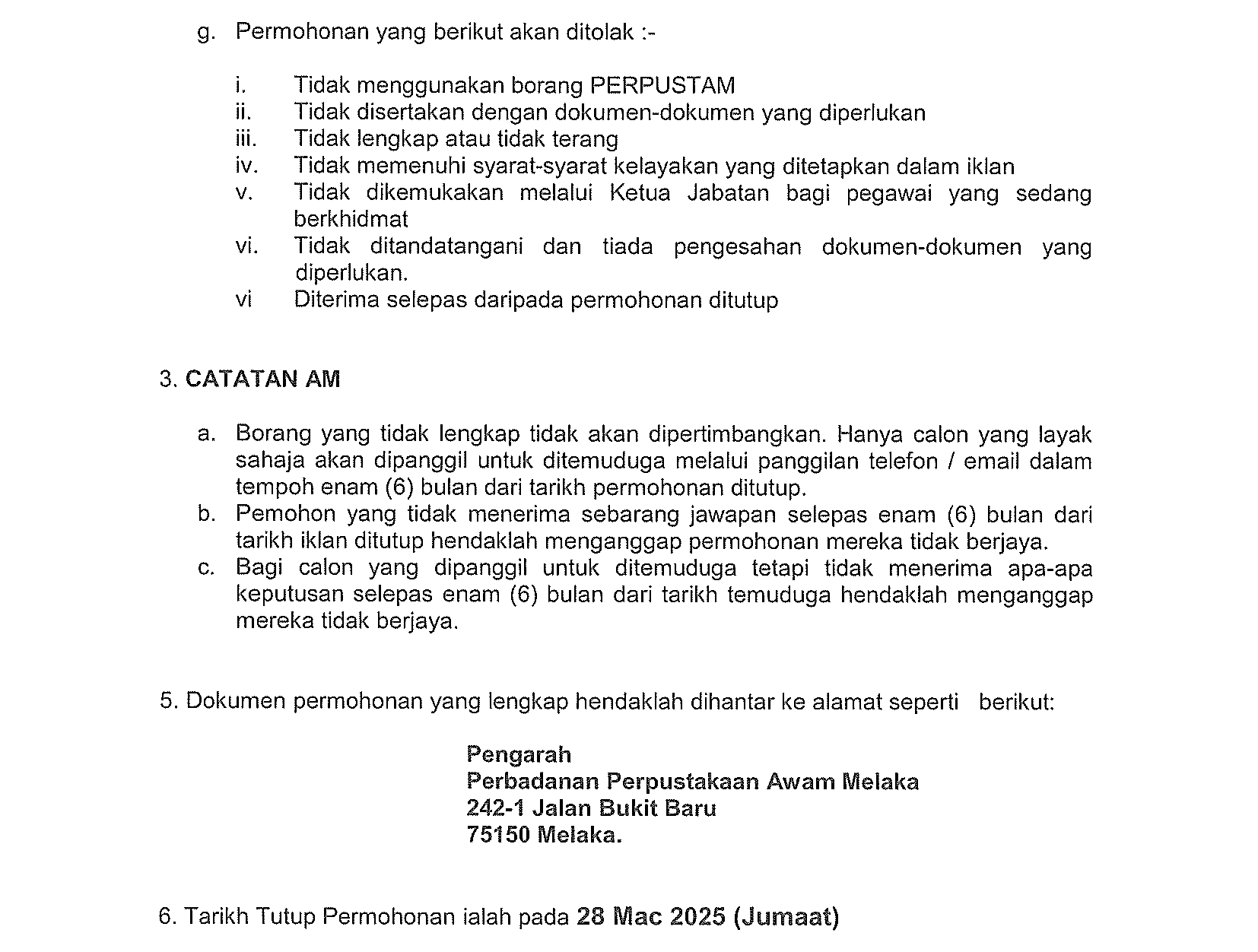 Iklan Jawatan Kosong