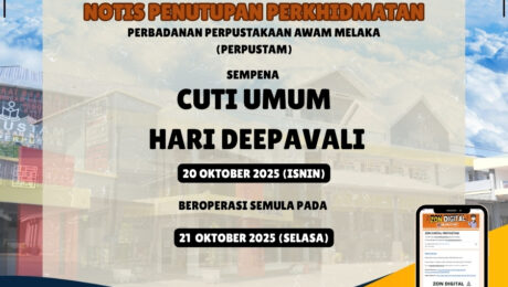 NOTIS PENUTUPAN PERKHIDMATAN PERPUSTAKAAN