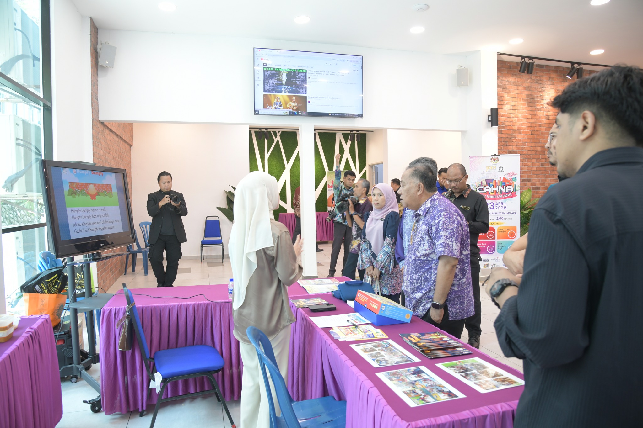 Penyelesaian Program Jom Baca Bersama 10 Minit serta Peluncuran Pertandingan Bercerita Cerita Rakyat Tempatan Peringkat Negeri Melaka