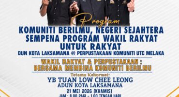 Program Komuniti Berilmu, Negeri Sejahtera Sempena Program Wakil Rakyat Untuk Rakyat (WRUR) Dun Kota Laksamana1
