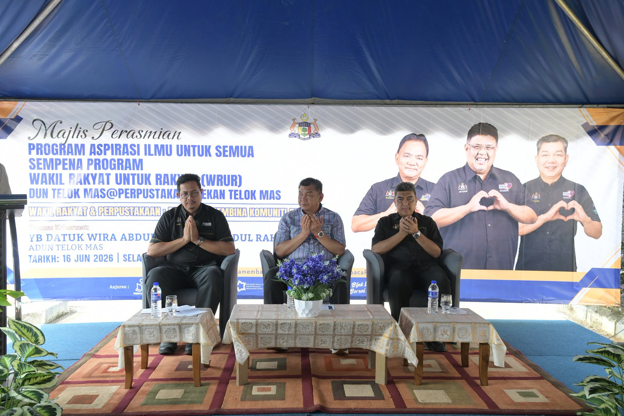 Majlis Perasmian Program Aspirasi Ilmu Untuk Semua Sempena Program Wakil Rakyat Untuk Rakyat (WRUR) Dun Telok Mas @ Perpustakaan Pekan Telok Mas 3